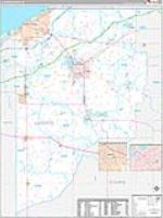 La Porte, In Carrier Route Wall Map